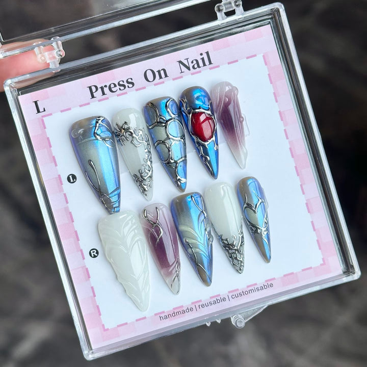 Artistic Reusable Press-On Nail Set