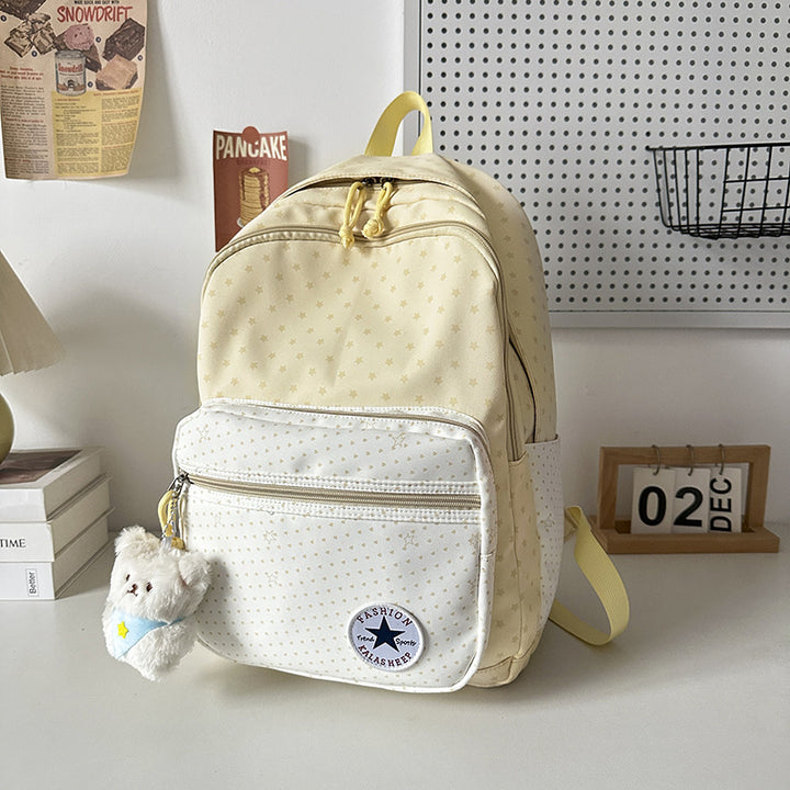 Playful Star-Patterned School Backpack Kalsten