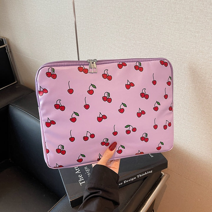 Playful Cherry Print Laptop Sleeve Kalsten