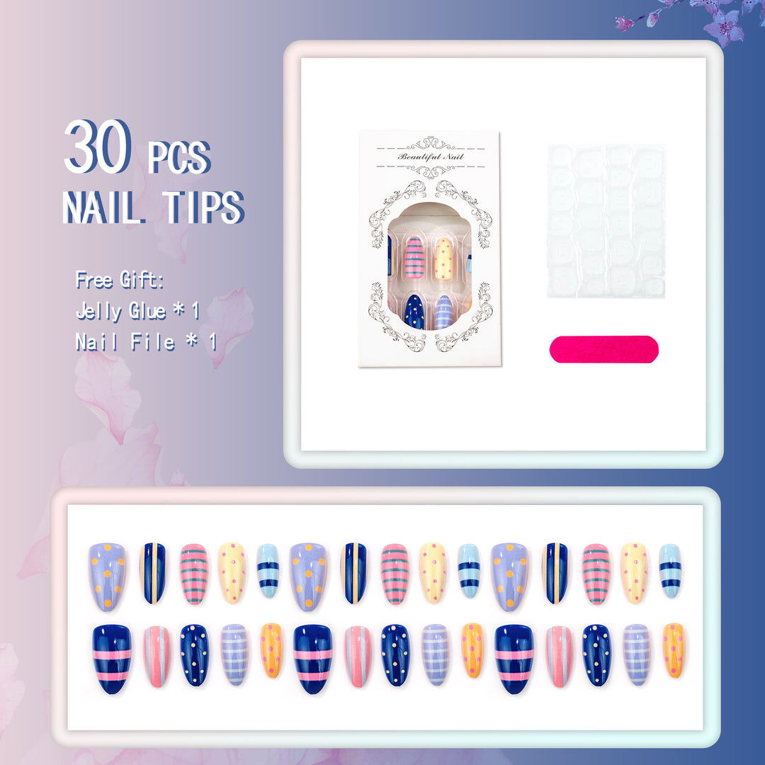 Decorative Patterned Press-On Nails
