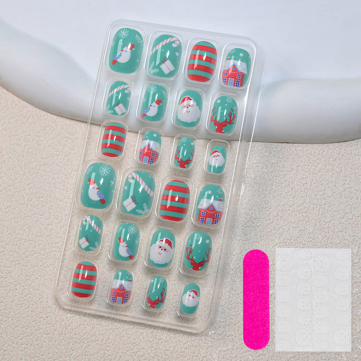 Themed Summer Beach Nail Art Press-On Nails Kalsten