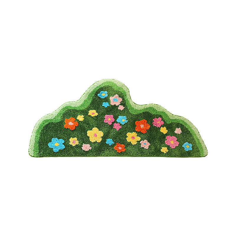 Abstract Mountain-shaped Rug