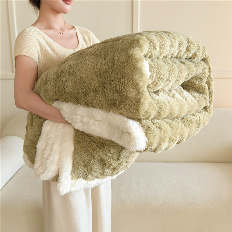 Women's Cozy Faux Fur Blanket