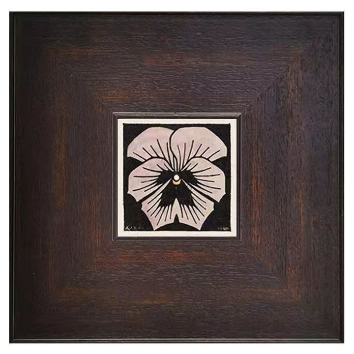 Framed Abstract Ink Artwork