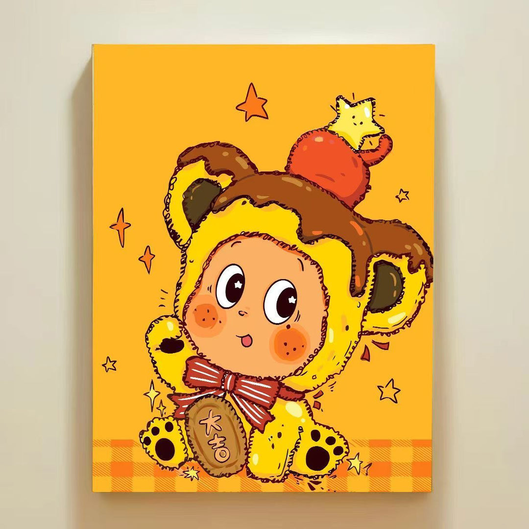 Playful Cartoon Themed Wall Art Canvas Print Kalsten