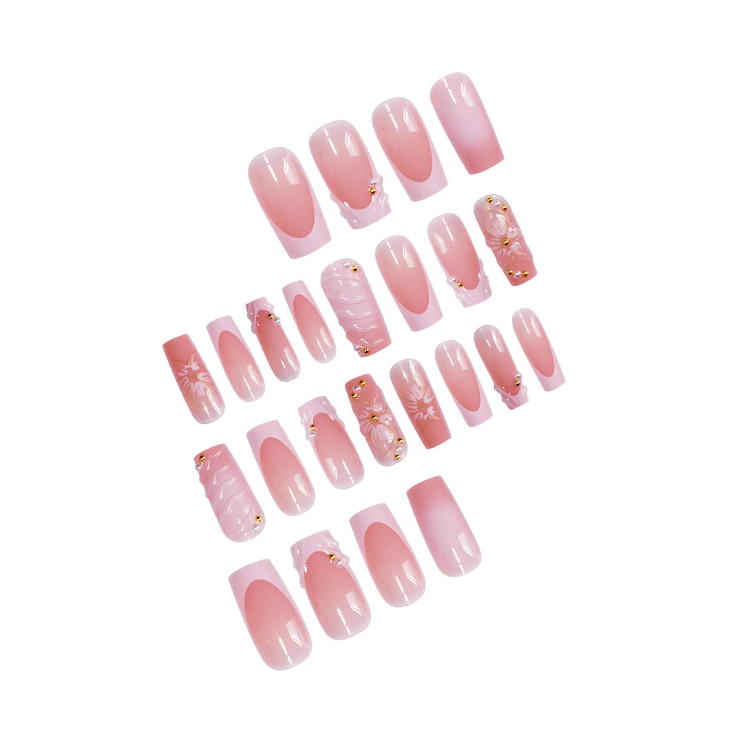 Floral-Inspired Premium Acrylic Nail Enhancements Kalsten