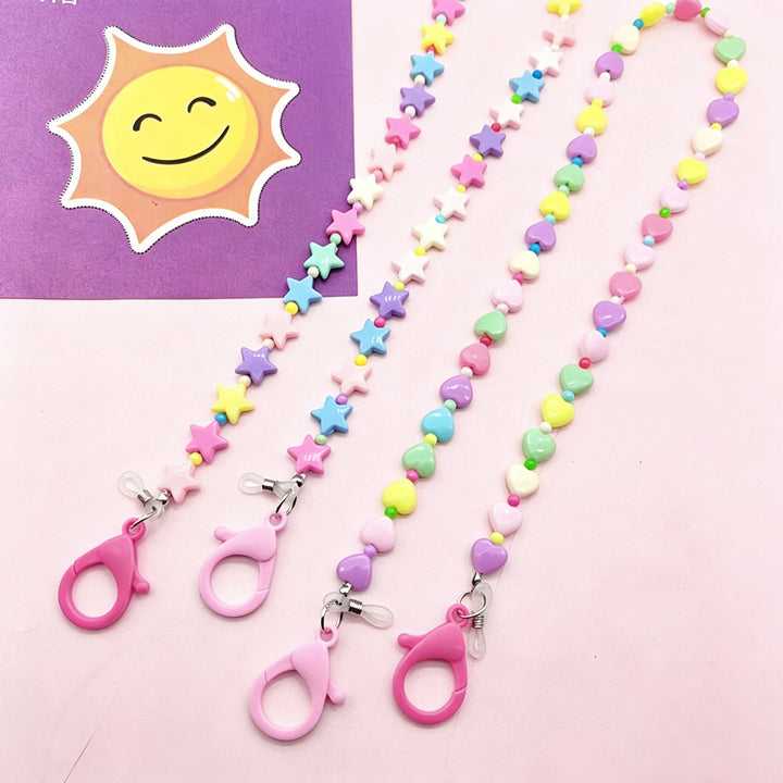 Colorful Heart-Shaped Beaded Eyewear Chain Kalsten
