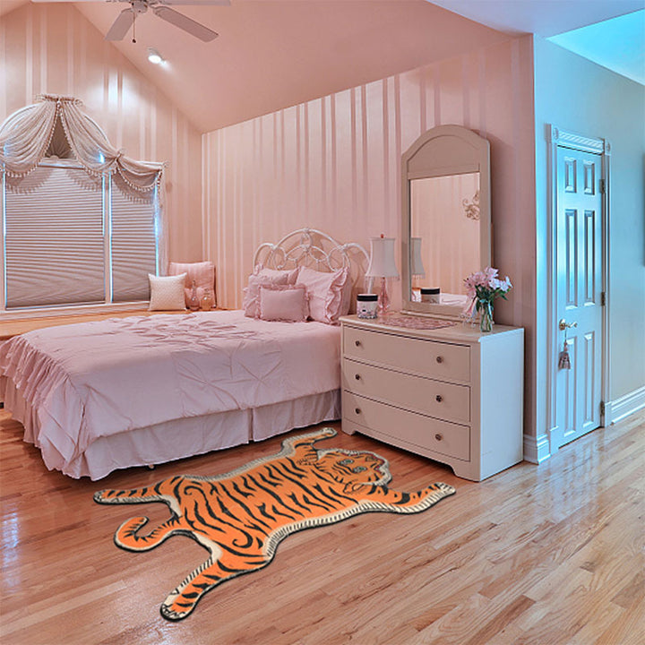 Decorative Tiger Area Rug Kalsten