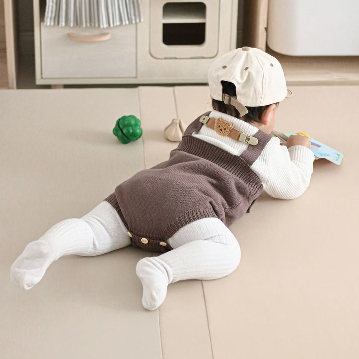 Plush Teddy Pacifier Clip with Safety Buckle and Elastic Strap