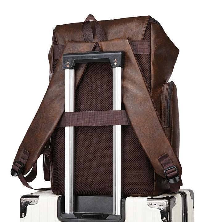 Vintage Style Leather Backpack Kalsten