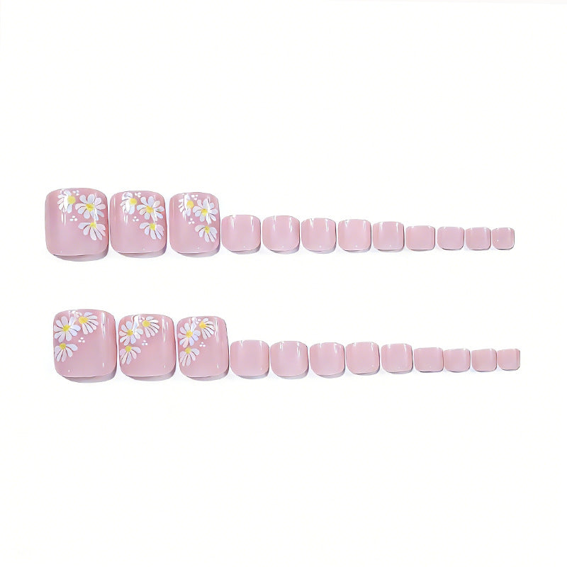 Floral Nail Art Pedicure Kalsten