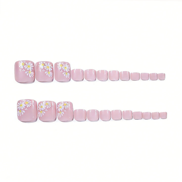 Floral Nail Art Pedicure Kalsten