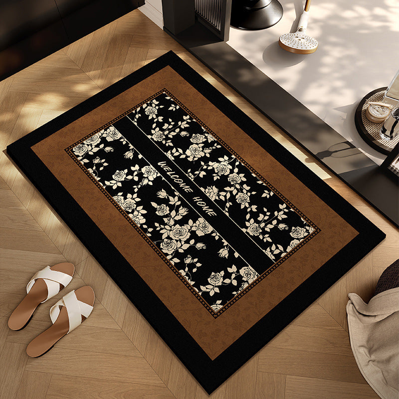 Checkerboard Patterned Entryway Mat Kalsten