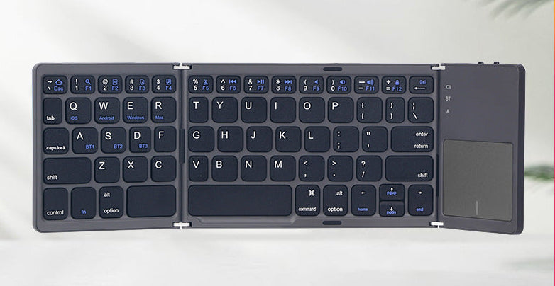 Ultra-Slim Foldable Bluetooth Keyboard with Touchpad Kalsten