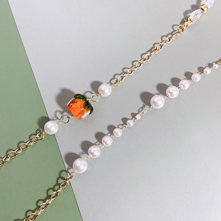Elegant necklace with pearls and rubies Kalsten