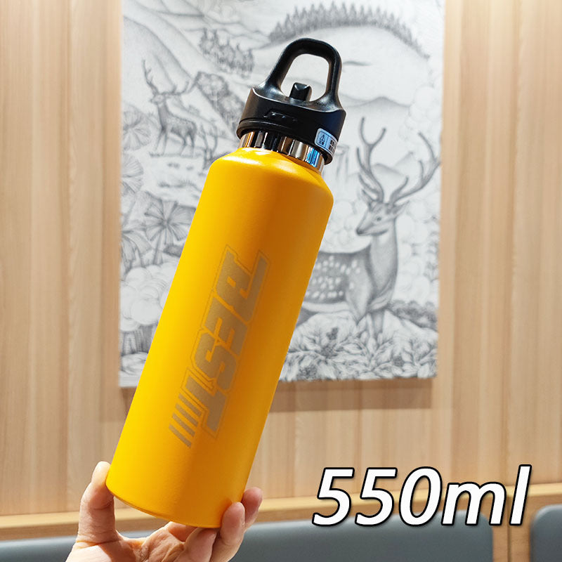 Women's sustainable stainless steel water bottle with leak-proof lid and handle Kalsten