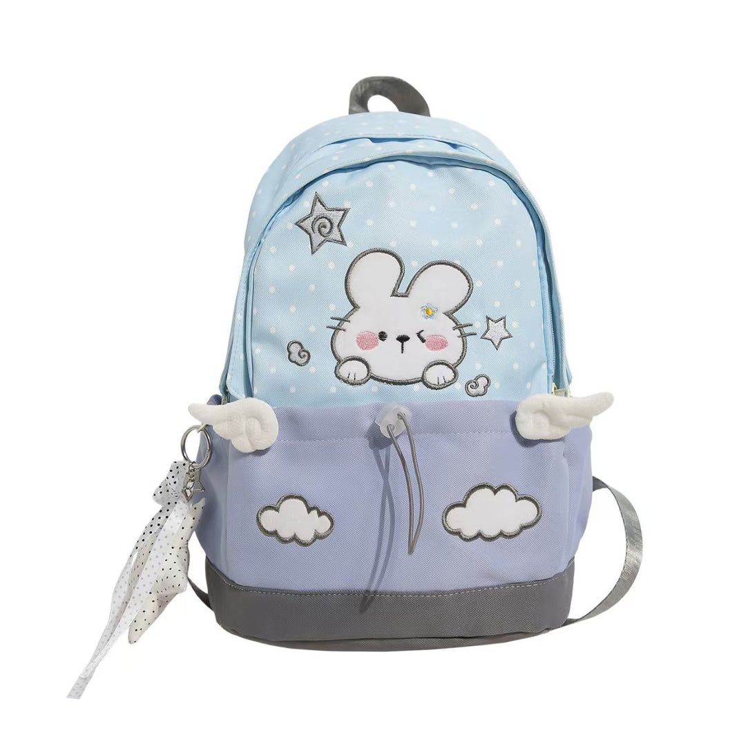 Backpack with Cute Rabbit Motif and Practical Compartments Kalsten