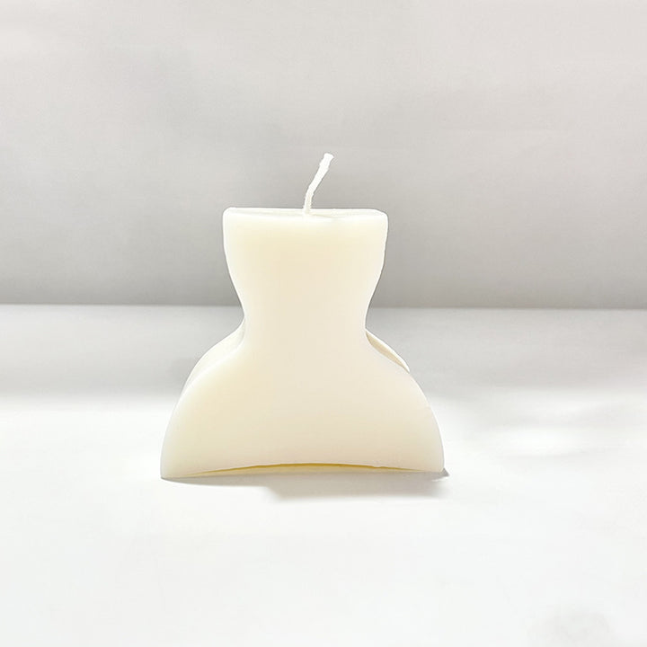 Minimalist Arch-Top Sculptural Pillar Candle