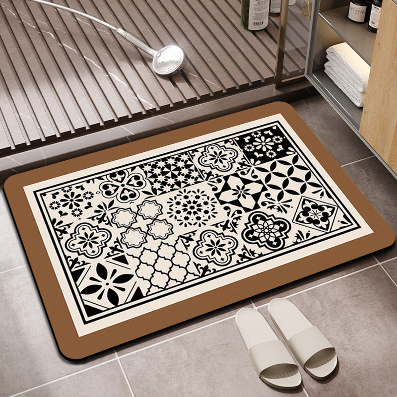 Artistic Geometric Bathroom Mat