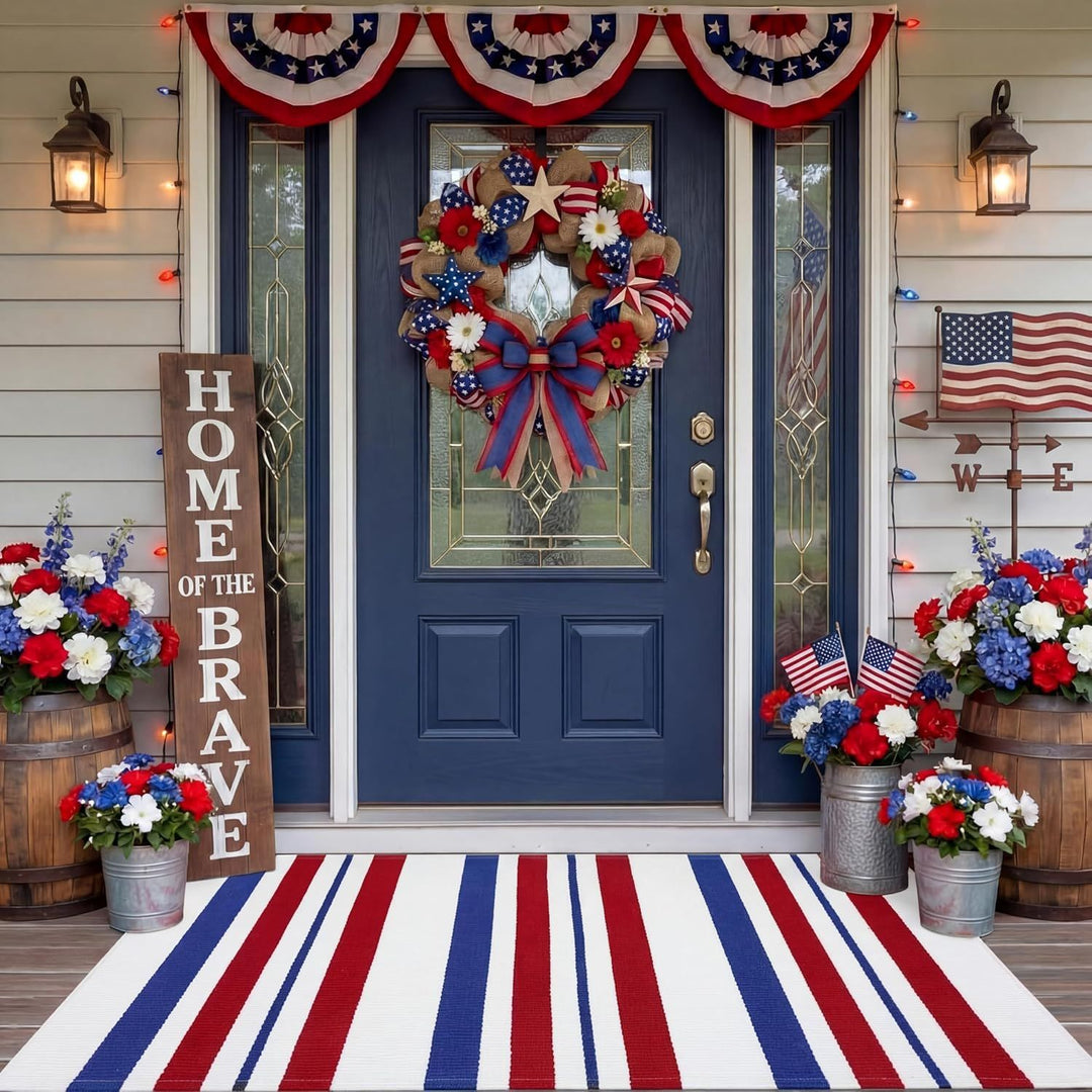 Patriotic Outdoor Door Mat