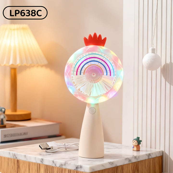 Women's portable multifunction fan with LED lighting Kalsten
