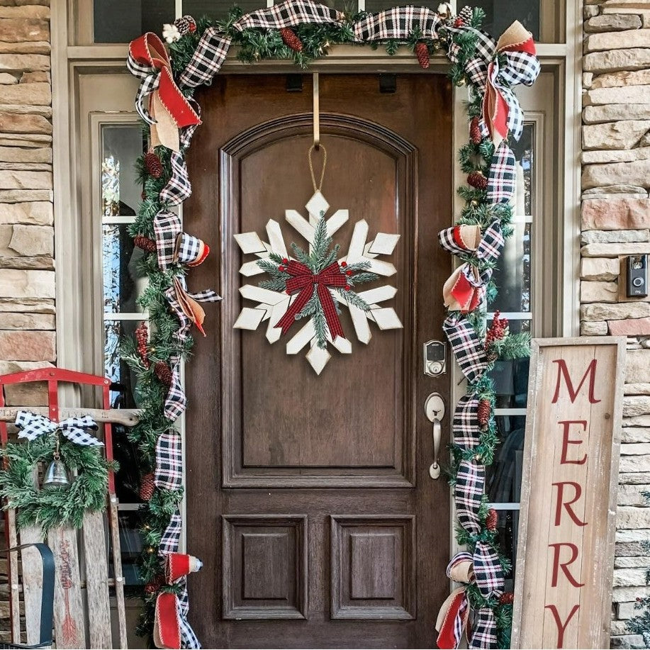 Winter-Themed Snowflake Wall Decor