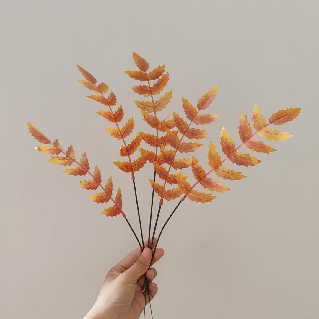 Autumn-Inspired Decorative Leaf Stem
