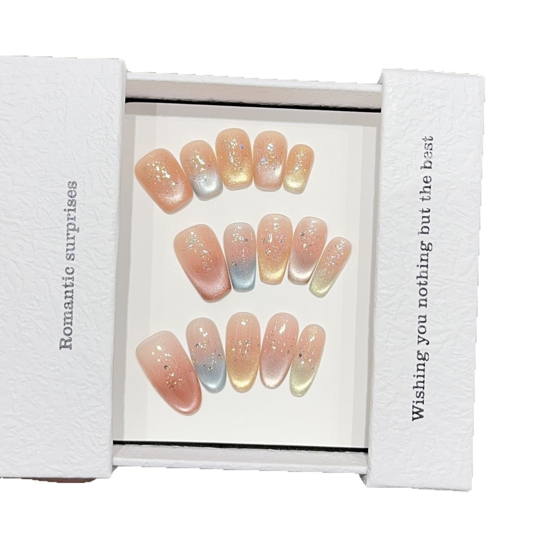 Elegant artificial nail tips with ombre effect Kalsten