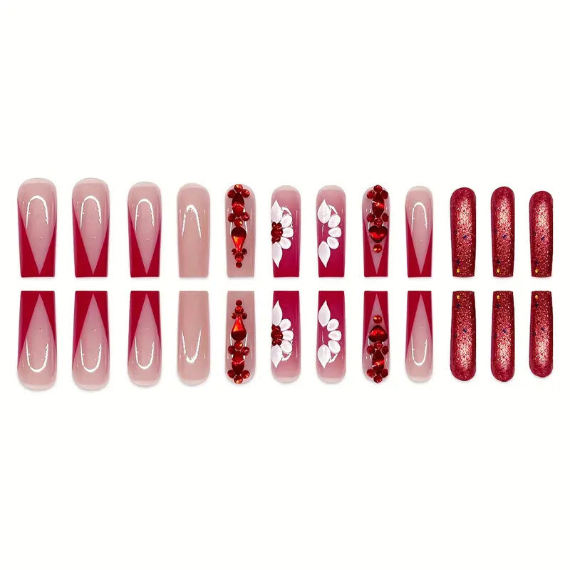 Glamorous Decorative Nail Set Kalsten