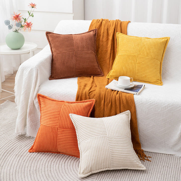 Textured Velvet Decorative Pillow