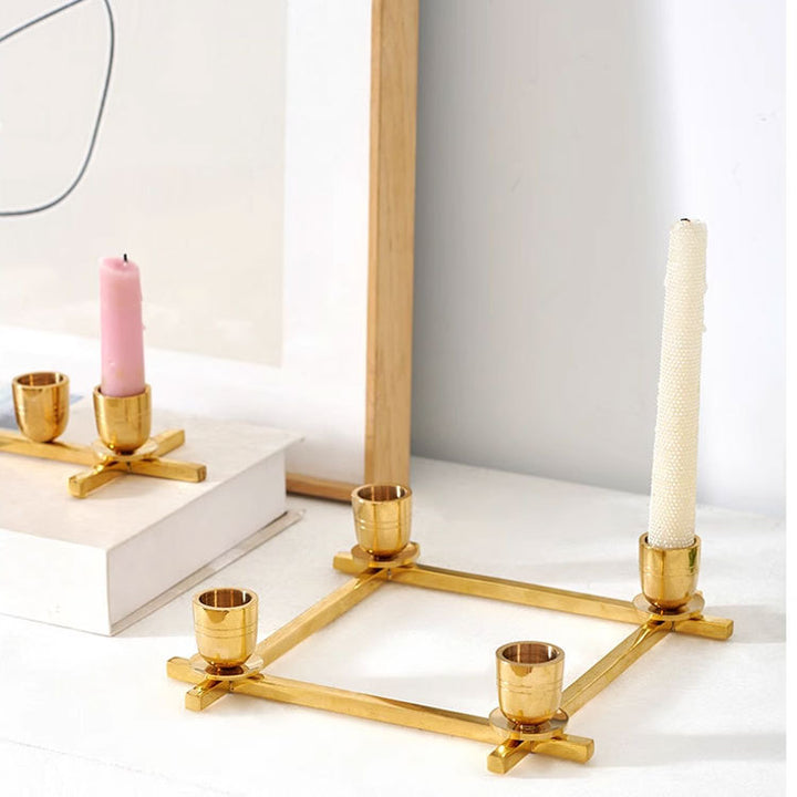 Elegant Geometric Candle Holder