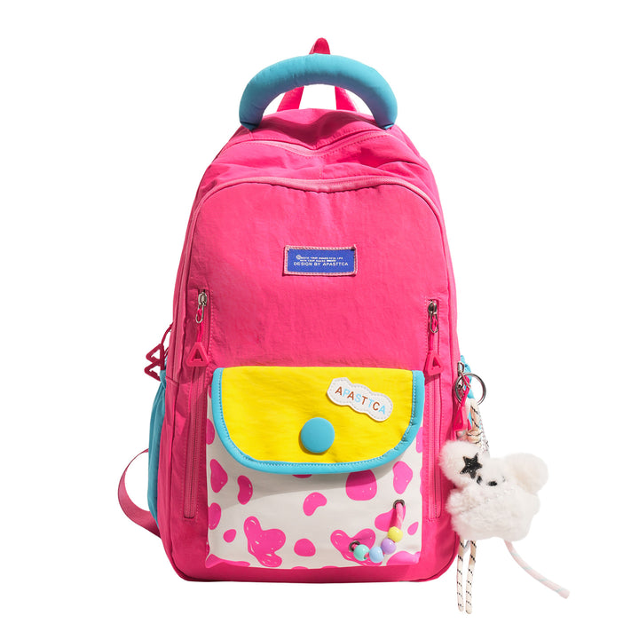 Stylish Multi-Pocket Backpack with Fun Accents Kalsten