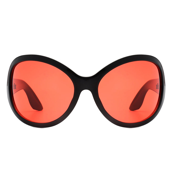 Ladies sunglasses in a stylish butterfly design with UV protection and wide frame Kalsten