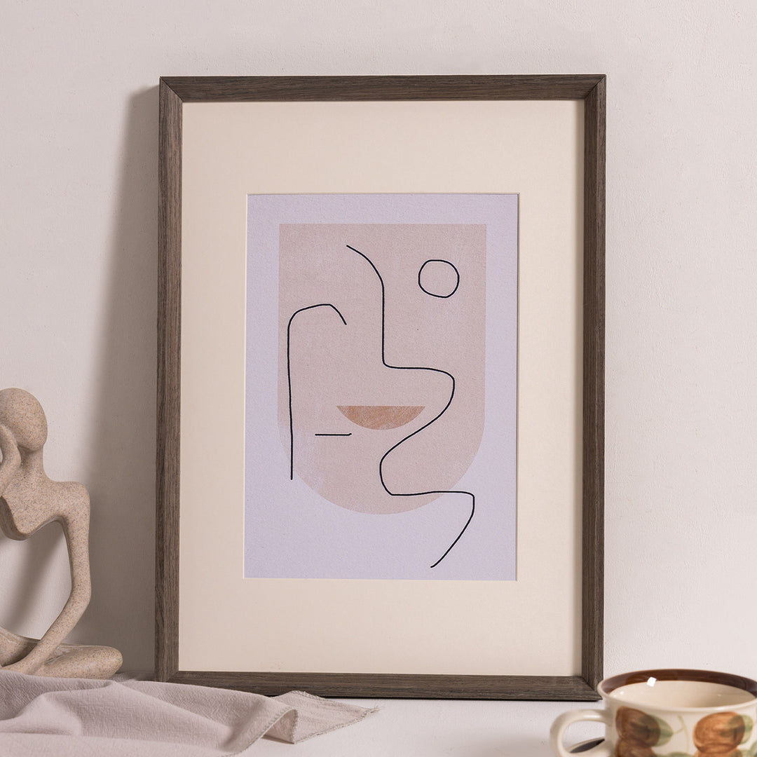 Artistic Floral Print Wall Decor Frame for Home