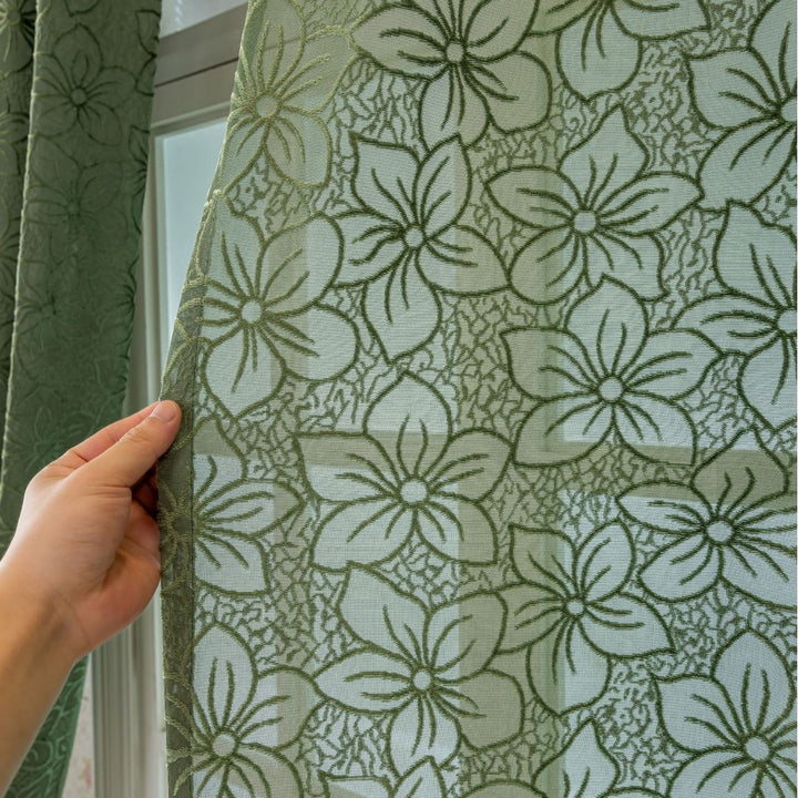 WoFloral Lace Curtain Kalsten