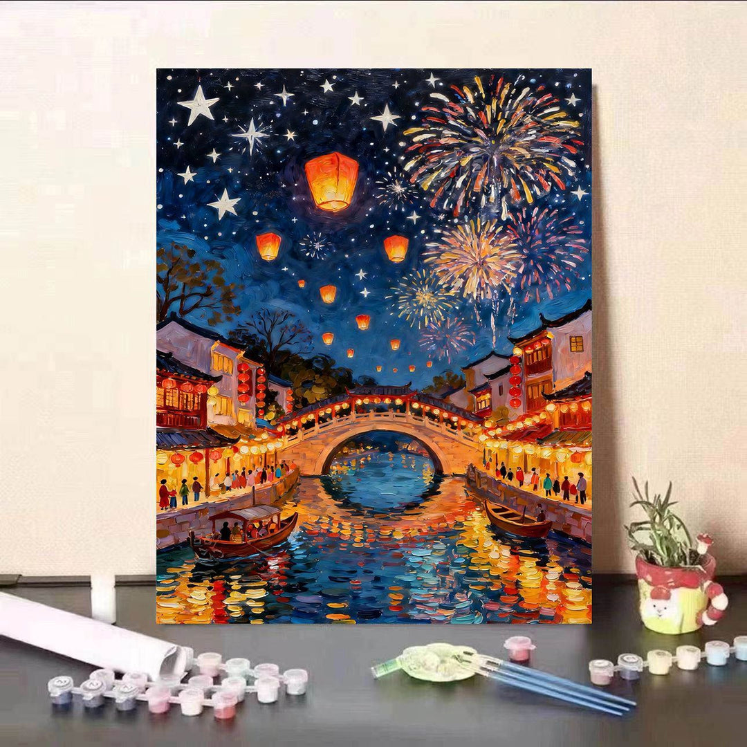 DIY Paint by Numbers Canvas Art Kit Kalsten