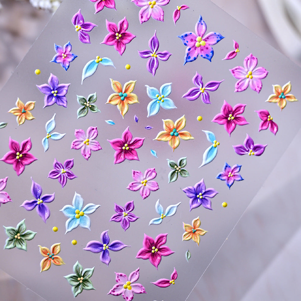 Floral Nail Art Decoration Stickers