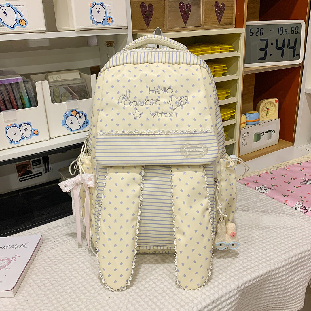 Cute Bunny Ear-Themed Backpack Kalsten