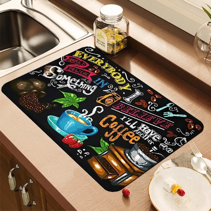 Coffee Bar Kitchen Mat Kalsten