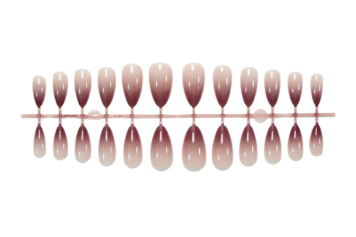 Acrylic nail set in stylish ombre design Kalsten