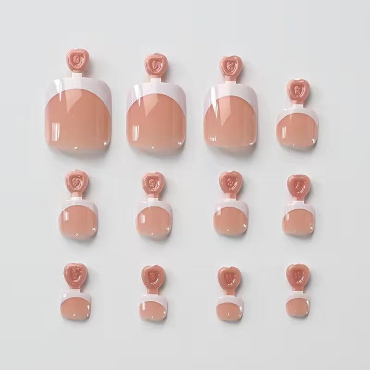 French Tip Toenail Press-On Set Kalsten