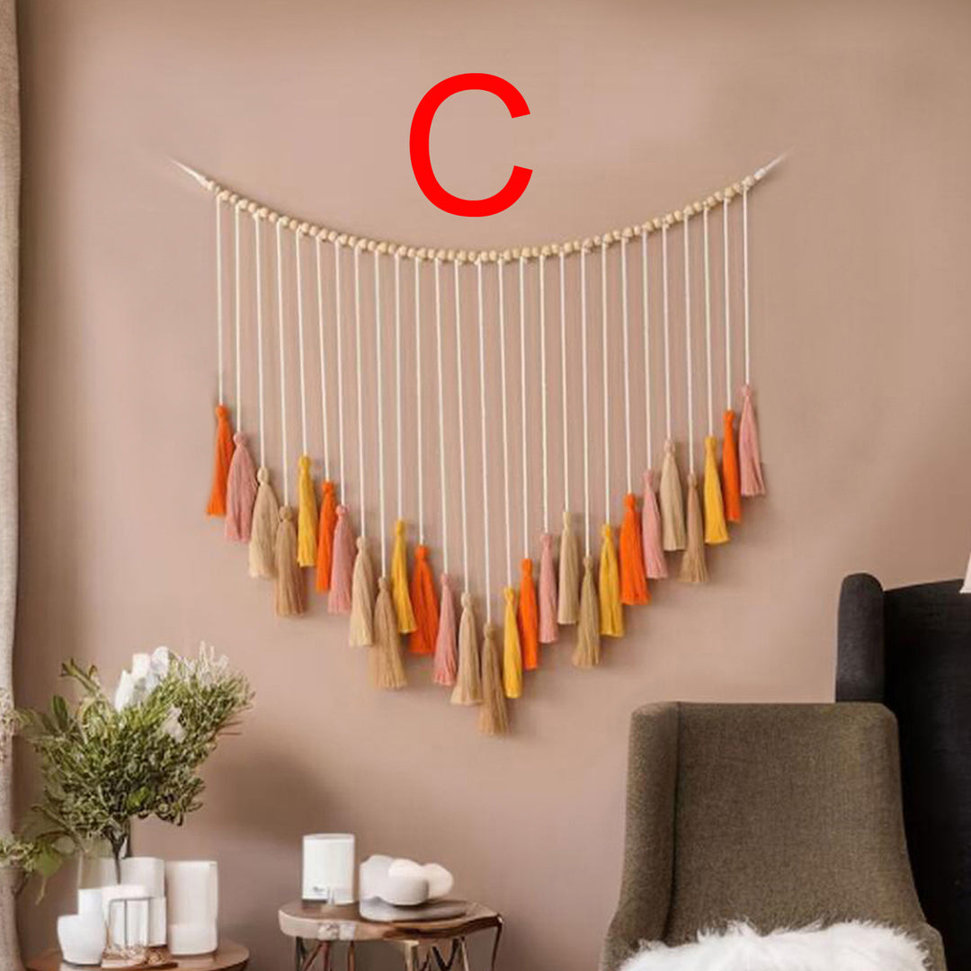 Decorative Macrame Wall Hanging with Tassels Kalsten
