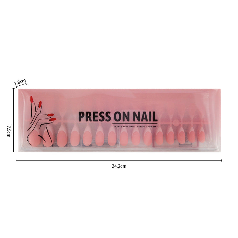 Artificial nails with elegant French cut Kalsten