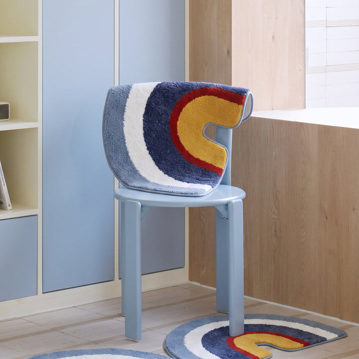 Decorative Crescent-Shaped Bath Mat