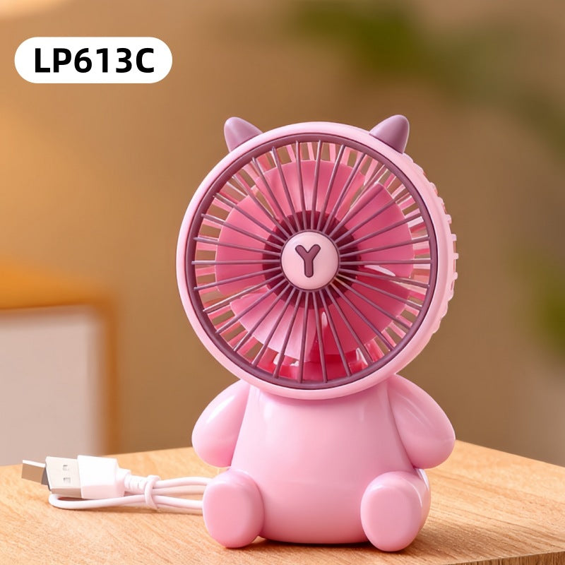 Women's portable USB mini handheld fan with animal design Kalsten