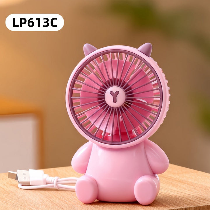 Women's portable USB mini handheld fan with animal design Kalsten