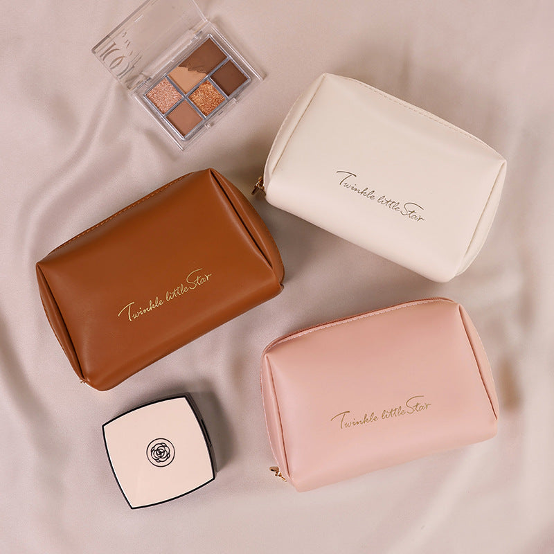 Cosmetic bag with practical double zipper Kalsten