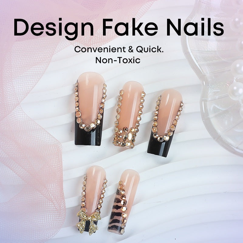 Artificial nail set with glamorous accents Kalsten