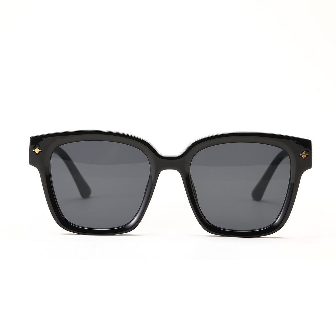 Women's fashionable square sunglasses with transparent frame Kalsten