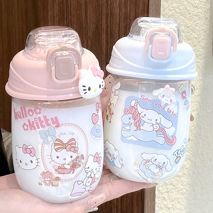 Women's playful drinking bottle with unique safety closure Kalsten